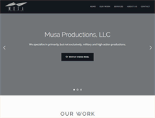 Tablet Screenshot of musa-productions.com